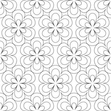 Siyah beyaz tek renkli süs.