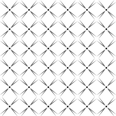 Karmaşık geometrik desen. Dikişsiz desen ince çizgiler. Siyah beyaz tek renkli süsleme.
