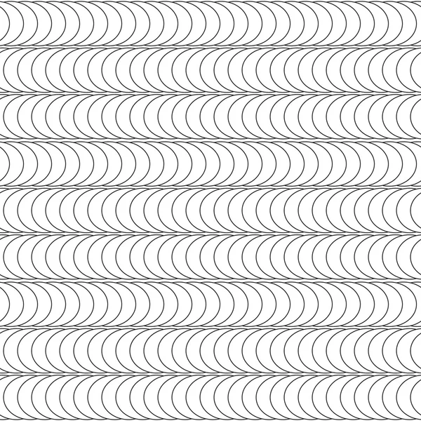 Wiskundige abstracte naadloze patroon van puntjes en gebogen elementen. — Stockvector