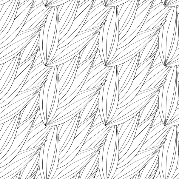 Modèle vectoriel sans couture de feuilles entrelacées . — Image vectorielle