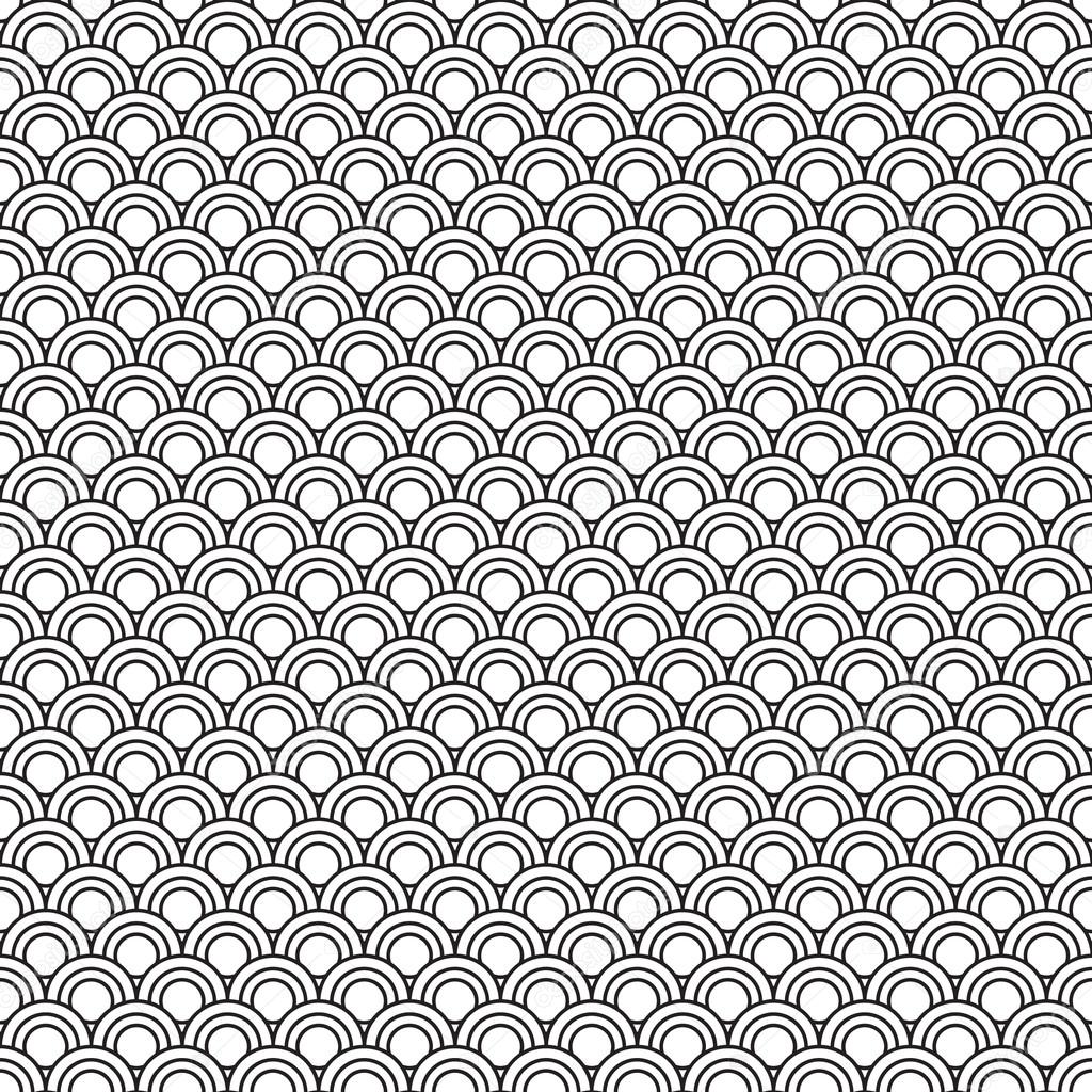 Patterns Black and White curve style