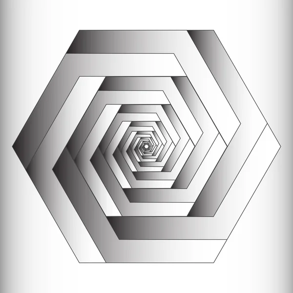 Ilusão óptica do vetor gradiente, elemento de projeto geométrico abstrato . —  Vetores de Stock