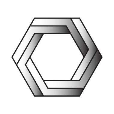 Optik illüzyon, gradyan vektörü, soyut geometrik tasarım öğesi.