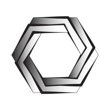 Optik illüzyon, gradyan vektörü, soyut geometrik tasarım öğesi.