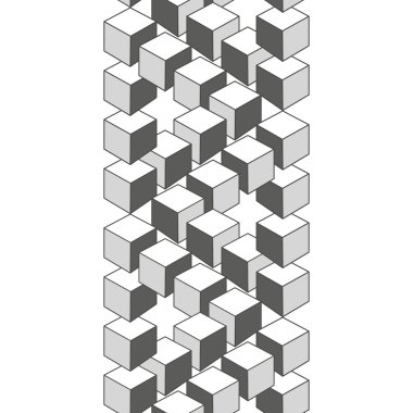 Optical illusion, abstract geometric design element. clipart
