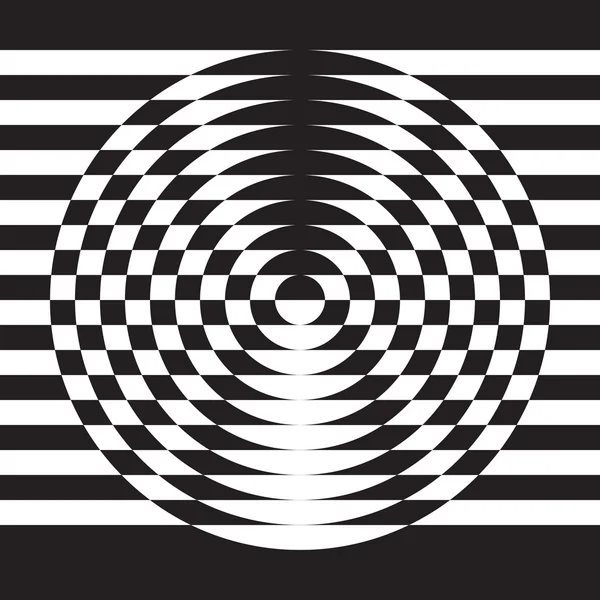 Optik illüzyon, soyut geometrik tasarım öğesi. — Stok Vektör