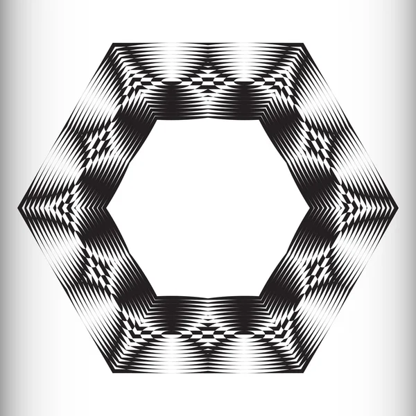 Optische illusie van de kleurovergang vector, abstracte geometrische ontwerpelement. — Stockvector