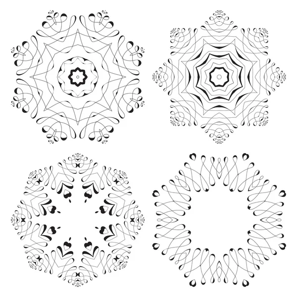 幾何学的な円形パターン. — ストックベクタ