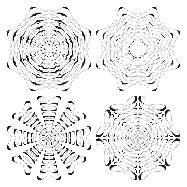 Padrão circular geométrico . — Vetor de Stock