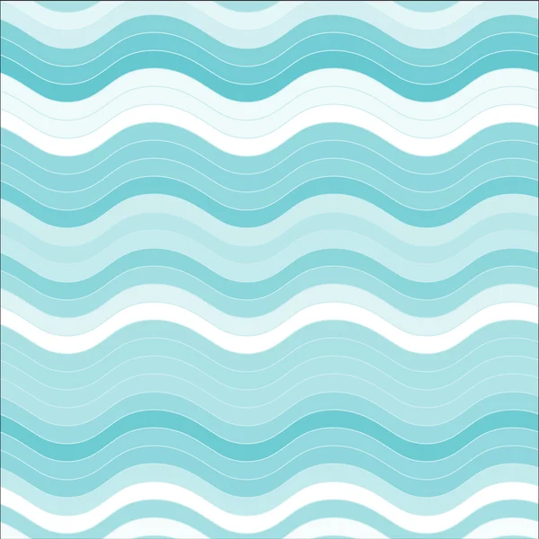 White-blue horizontal wavy lines — Stock Vector