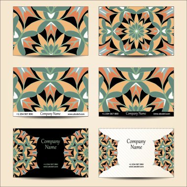 Kartvizitler için tasarım seti