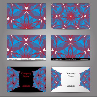 Kartvizitler için tasarım seti