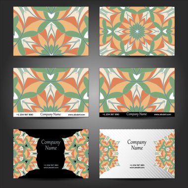 Kartvizitler için tasarım seti