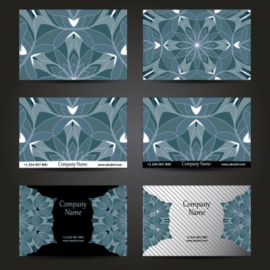 Kartvizitler için tasarım seti