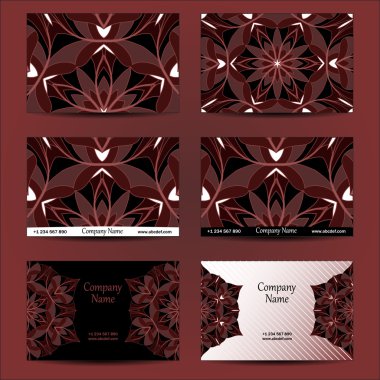 Kartvizitler için tasarım seti