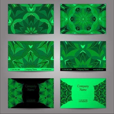 Kartvizitler için tasarım seti