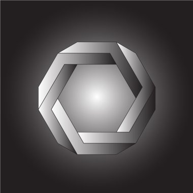 Optik illüzyon, gradyan vektörü, soyut geometrik tasarım öğesi.
