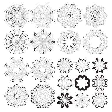 Dairesel geometrik desen. 