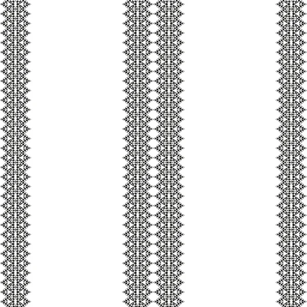 Vertikales monochromes Schwarz-Weiß-Nahtmuster — Stockvektor