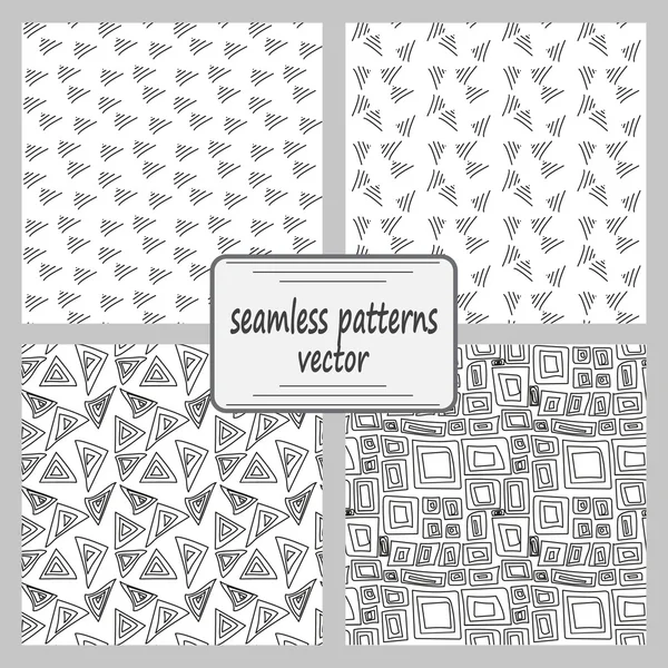 Monochrome elegant seamless pattern. Mathematical abstract seamless pattern — Stock Vector