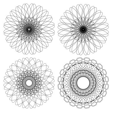 Çalışmanızı süslemek için dekoratif öğeler. Vektör tasarım öğeleri. 