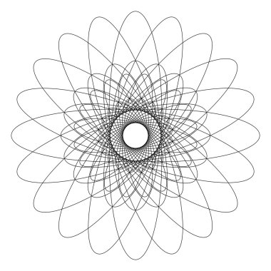 Dairesel geometrik desen. 