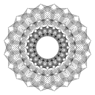 Dairesel geometrik desen. 
