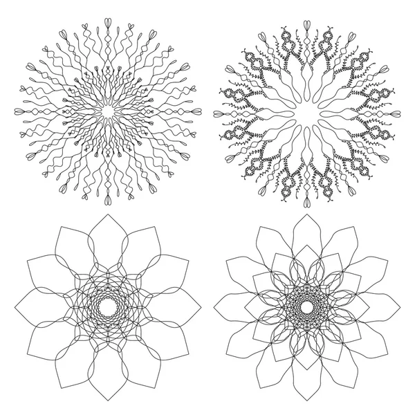 ギョーシェ装飾的な要素。ベクトル図. — ストックベクタ