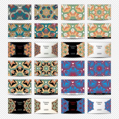 Kartvizitler için tasarım seti