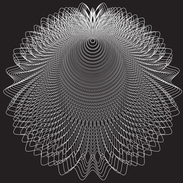 Guilloche vectorelementen. abstract vector teken — Stockvector