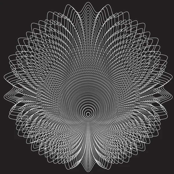 Guilloche vectorelementen. abstract vector teken — Stockvector