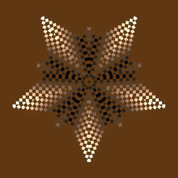 Modèle géométrique circulaire vectoriel. Petits carrés . — Image vectorielle