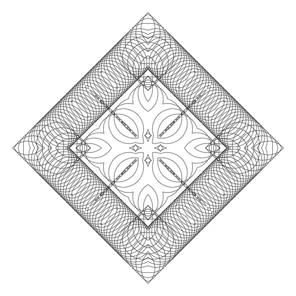 Geometrische patroon van dunne ringen — Stockvector