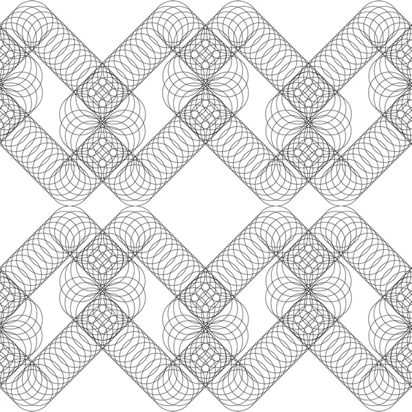Nahtlose geometrische Muster aus dünnen Ringen — Stockvektor