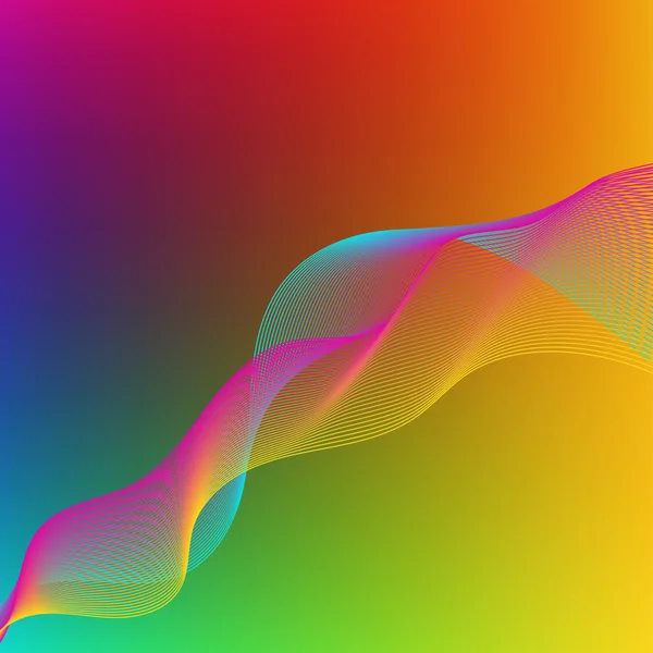 Fond de gradient lumineux. Mesh. Teintes rouge, bleu, vert, jaune et violet . — Image vectorielle