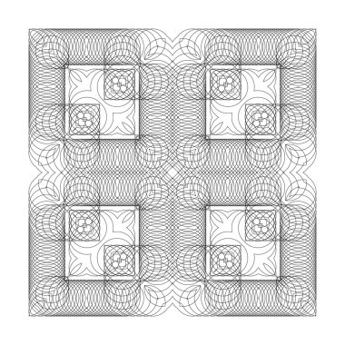 İnce halkalar geometrik desen