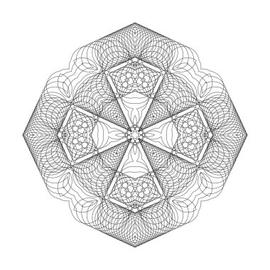 İnce halkalar geometrik desen