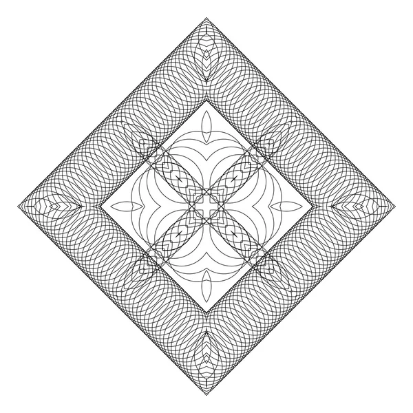Geometrisches Muster aus dünnen Ringen — Stockvektor