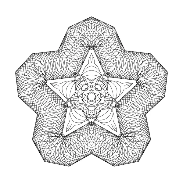 Geometrische patroon van dunne ringen — Stockvector