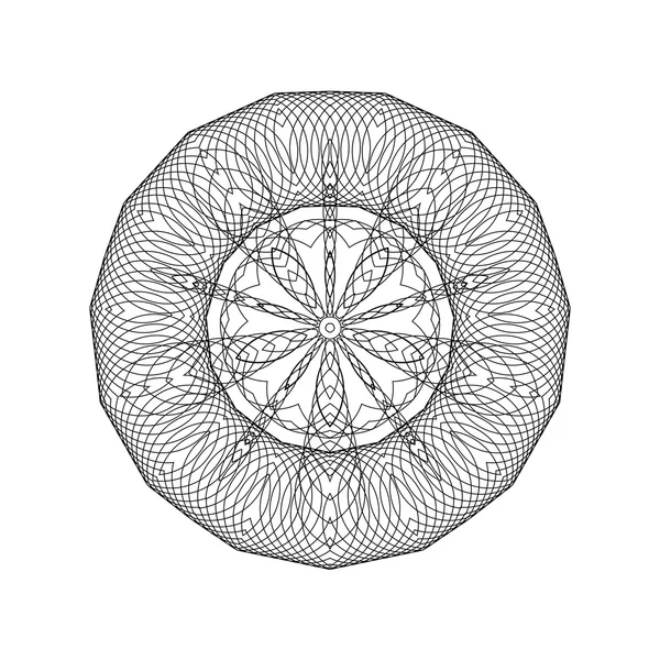 Геометрический узор из тонких колец — стоковый вектор