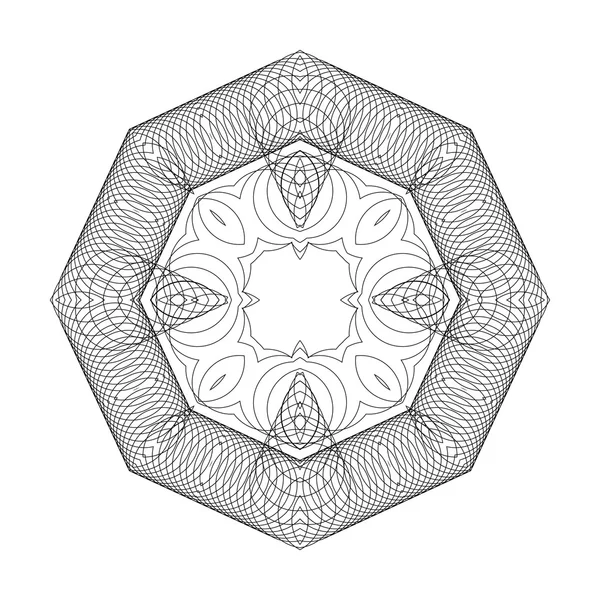 Geometrische patroon van dunne ringen — Stockvector