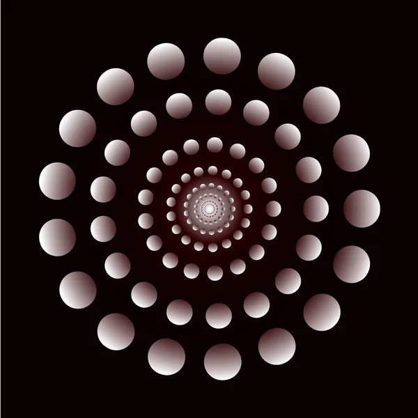 Fond circulaire abstrait. Art vectoriel . — Image vectorielle