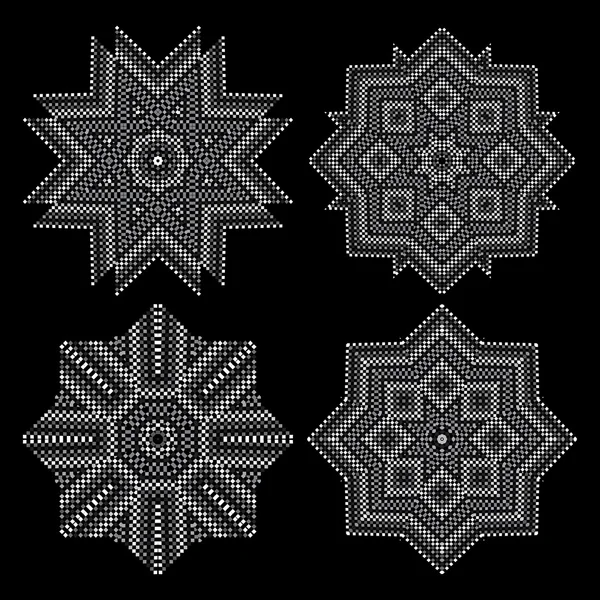 Un patrón circular de cuadrados pequeños . — Archivo Imágenes Vectoriales