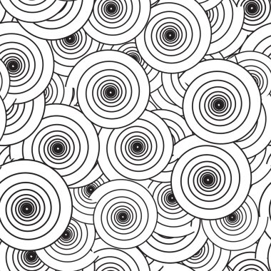 Dikişsiz spiral desen arka plan. Vektör çizimi