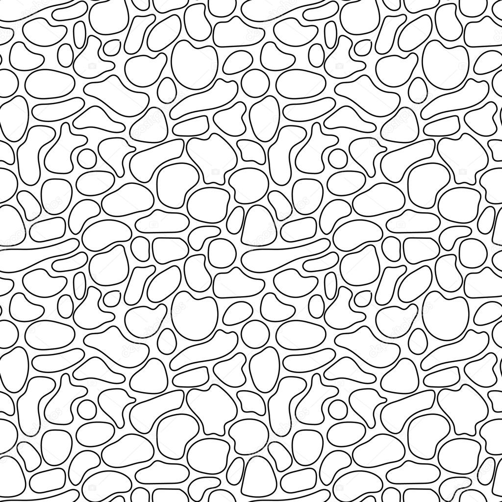 Stylized vector pattern of gray stones