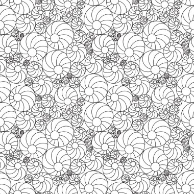 Siyah ve beyaz topları ile seamless modeli