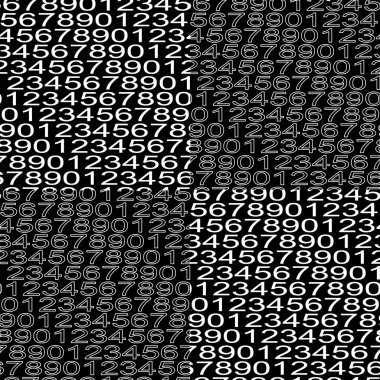 Numaraları arka plan. Seamless modeli. Vektör.
