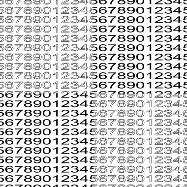 Numaraları arka plan. Seamless modeli. Vektör.