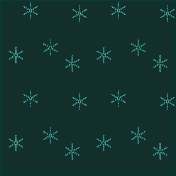 Бесшовный зимний фон со снежинками — стоковый вектор