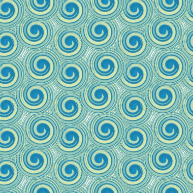 Vector seamless pattern from spiral elements. A background rich with a retro for a brown paper, walls, backgrounds.